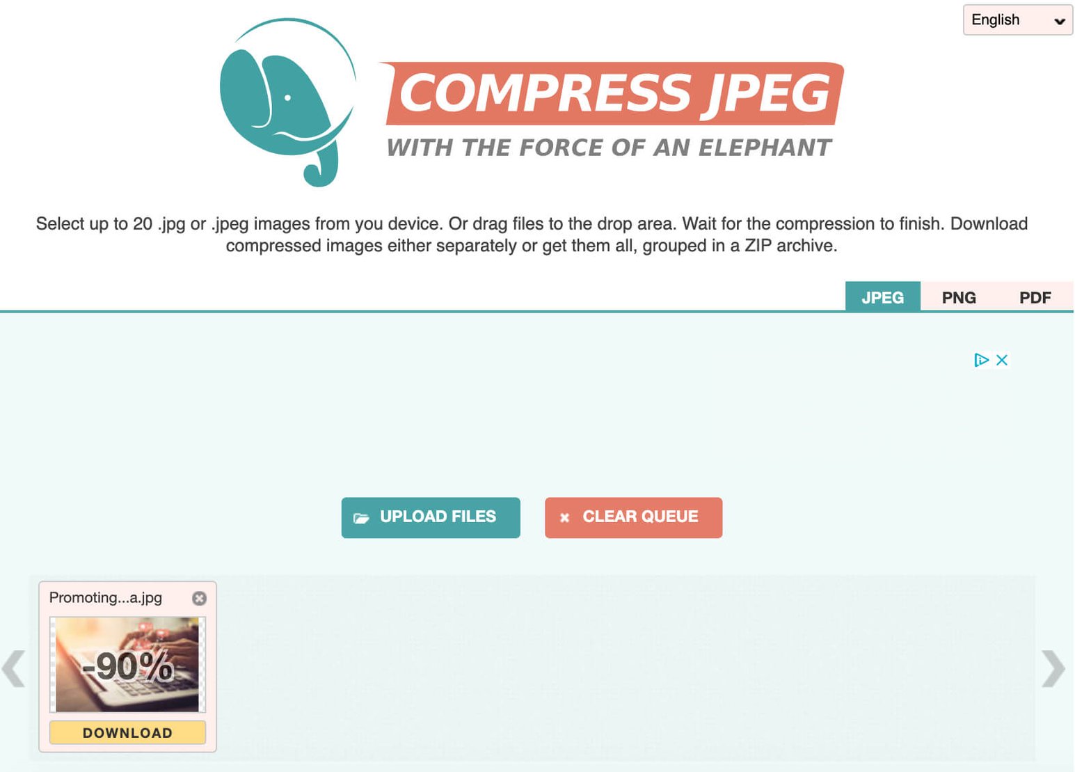 9. Compress JPG