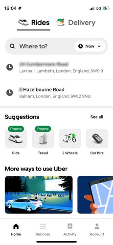 Uber Suggestions
