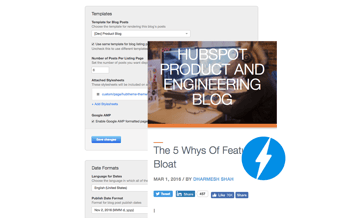 HubSpot Accelerated Mobile Pages