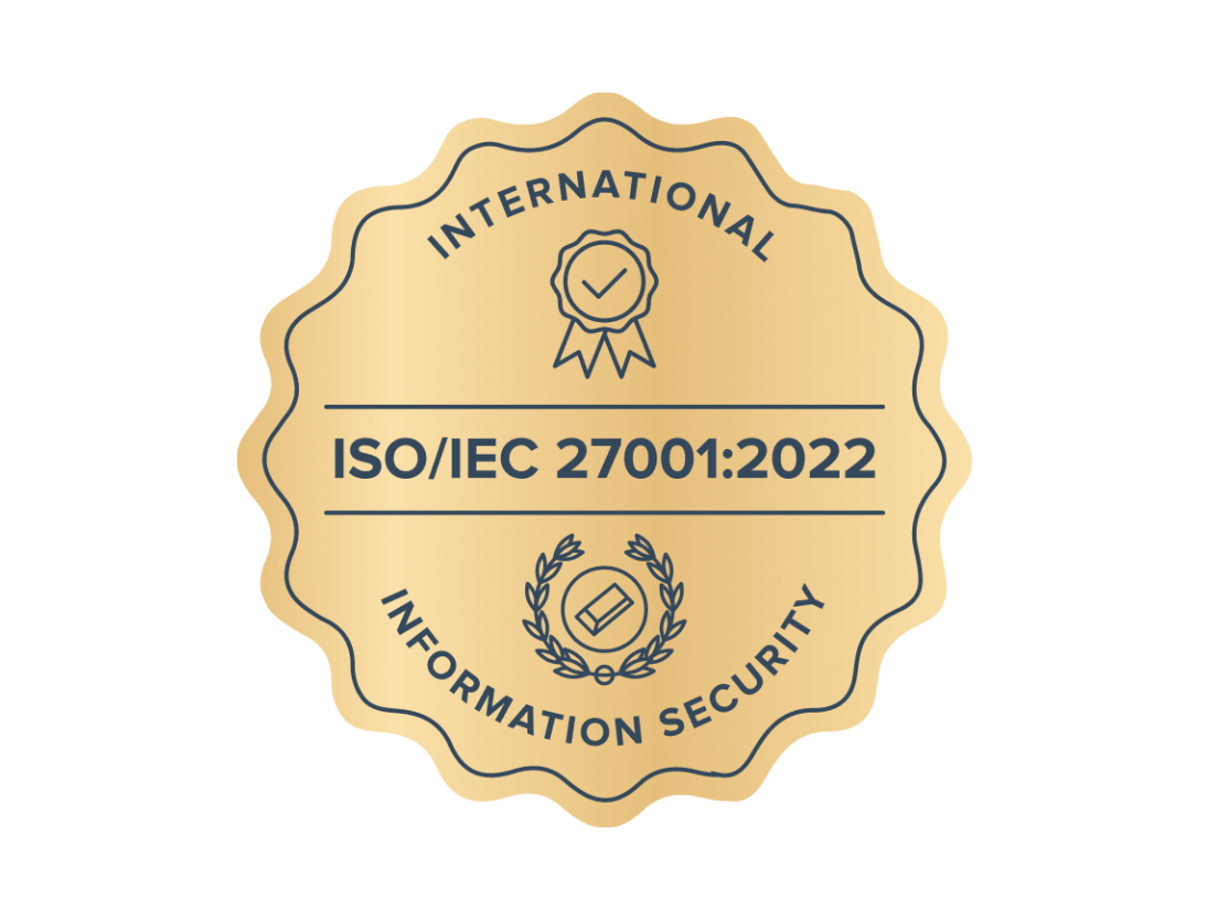 ISO/IEC 27001:2022 certified